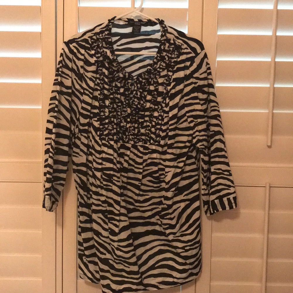 Zebra print tunic